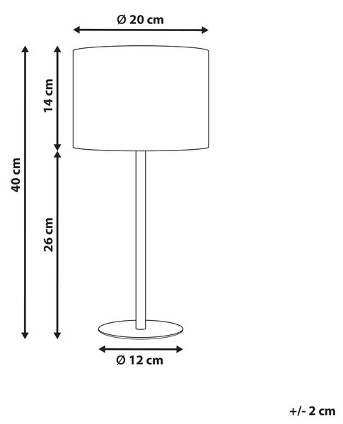 Stolní lampa VINAZCO Buklé Bílá