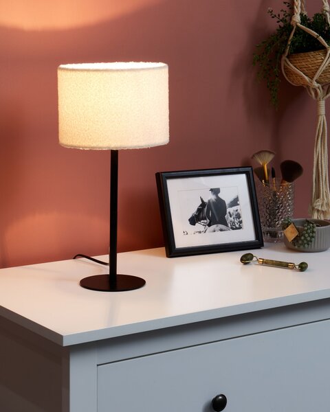 Stolní lampa VINAZCO Buklé Bílá