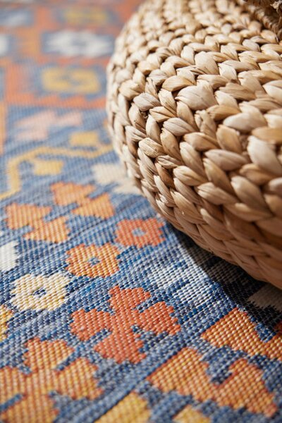Oboustranný koberec Echo Aztec Navy