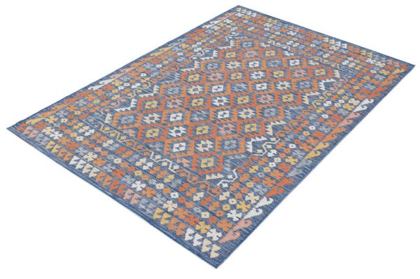 Oboustranný koberec Echo Aztec Navy
