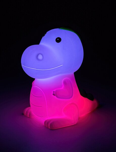Rabalux Dětská LED RGB nabíjecí lampička Dinoo 0,45W stmívatelná 76021