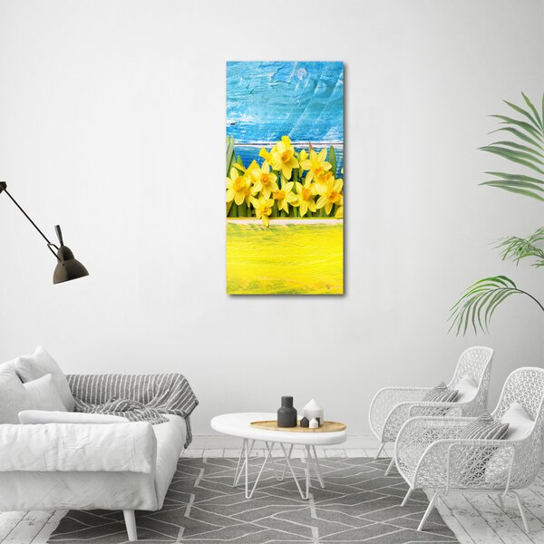 Vertikální Moderní obraz canvas na rámu Narcisy ocv-79578673