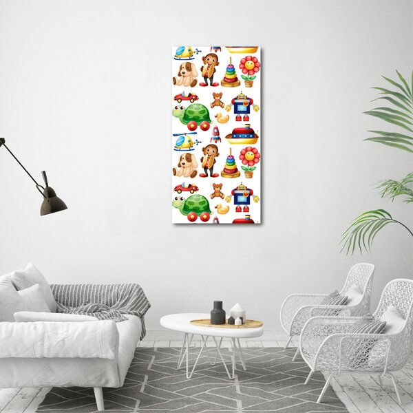 Vertikální Moderní obraz canvas na rámu Hračky ocv-79888448