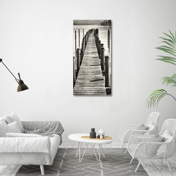 Vertikální Foto obraz canvas Dřevěné molo ocv-80039561