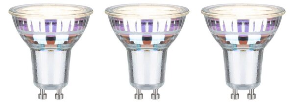 P 29193 Eco-Line Standard 230V LED reflektor GU10 3x2,5W 3000K stříbrná - PAULMANN