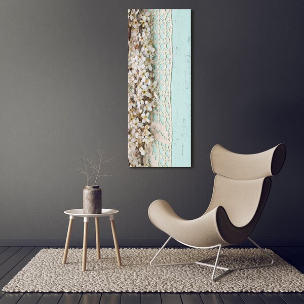 Vertikální Foto obraz canvas Květy višně ocv-80227889