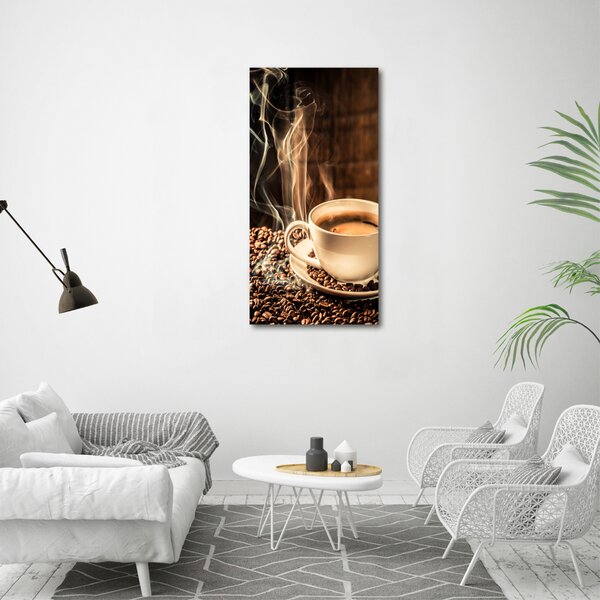 Vertikální Foto obraz na plátně Aromatická káva ocv-80280891