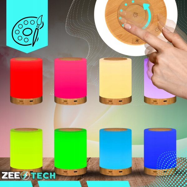 Noční lampa ZeeTech bílá