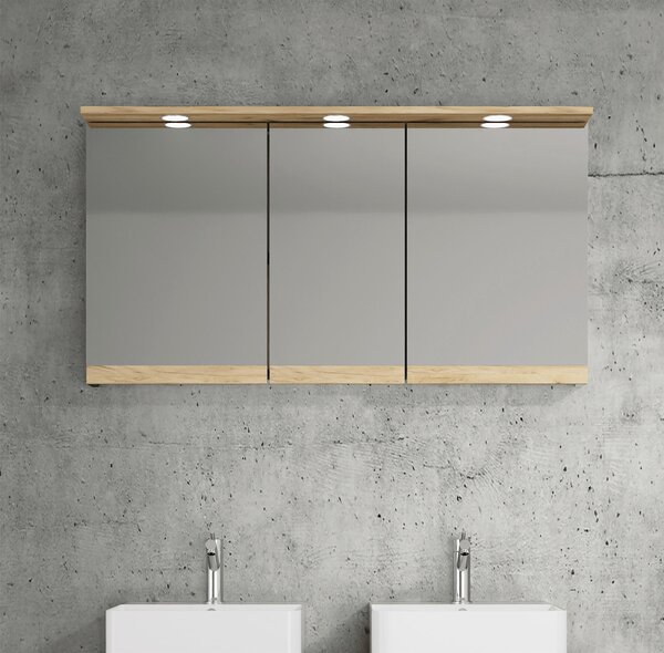 ZRCADLOVÁ SKŘÍŇKA, antracitová, medový dub, antracitová, medový dub, 110/59/23 cm MID.YOU - Koupelnové série, Online Only