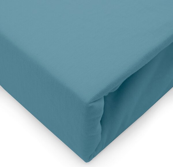 ELASTICKÉ JERSEY PROSTĚRADLO 90X200 CM, VÝŠKA 30 CM MODRÁ
