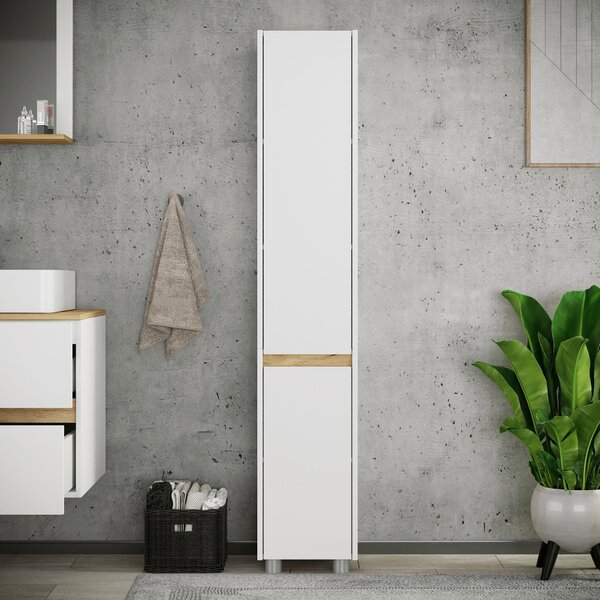 VYSOKÁ SKŘÍŇ, bílá, 30/165/33 cm MID.YOU - Koupelnové skříňky vysoké, Online Only