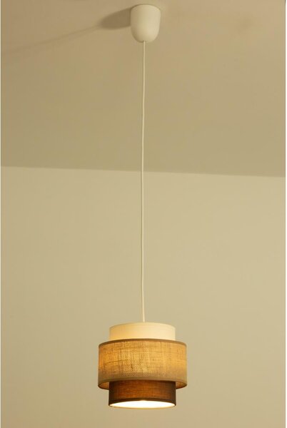 Brilagi - Lustr na lanku RESNA 1xE27/60W/230V pr. 20 cm béžová/černá