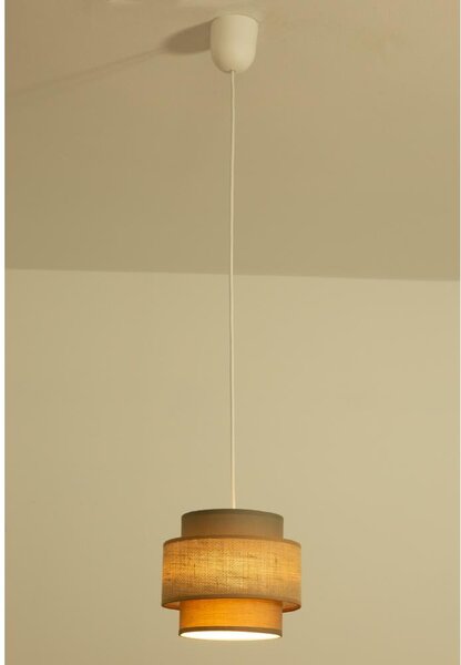 Brilagi - Lustr na lanku RESNA 1xE27/60W/230V pr. 20 cm hnědá/béžová