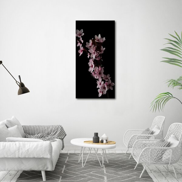 Vertikální Foto obraz canvas Květy višně ocv-80647628