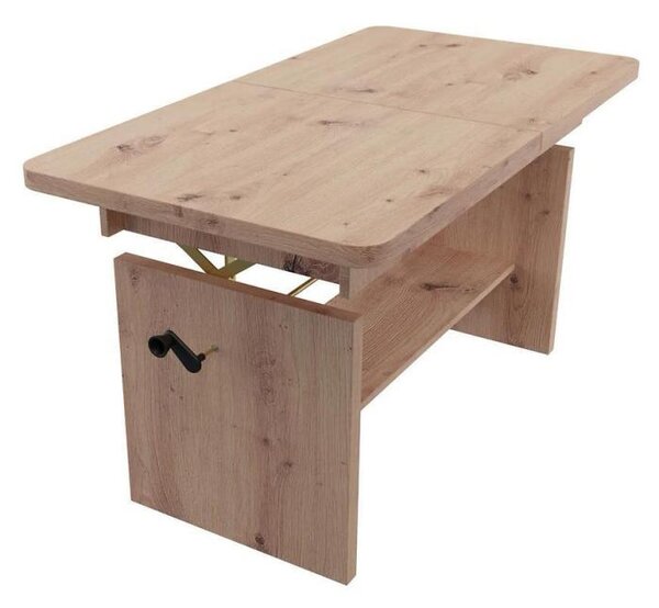 Rozkládací konferenční stolek VELYR - dub artisan