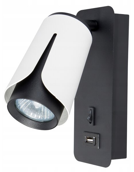 Nástěnné svítidlo XUDO bílé, černé GU10 10 W