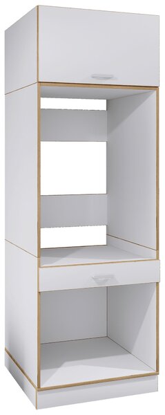 SKŘÍŇKA NAD PRAČKU, bílá, medový dub MID.YOU - Koupelnové regály, Online Only