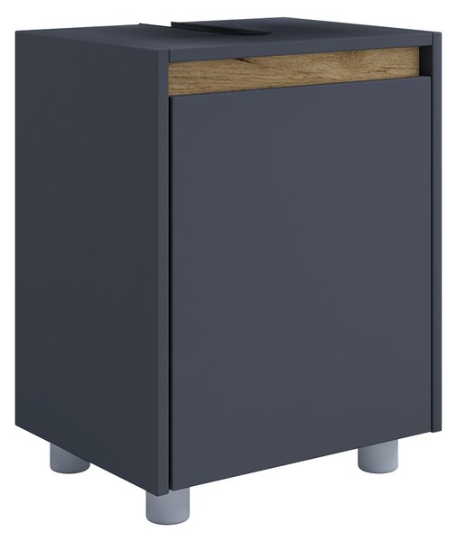 SKŘÍŇKA POD UMYVADLO, antracitová, medový dub, antracitová, 42/55/33 cm MID.YOU - Koupelnové série, Online Only
