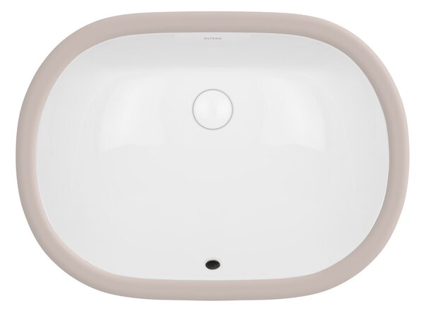Oltens Gapa umyvadlo 56x41 cm oválné pod pult bílá lesk 40104000