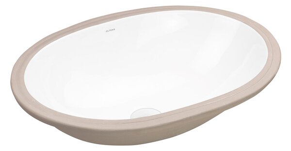 Oltens Gapa umyvadlo 61x41 cm oválné pod pult bílá lesk 40105000