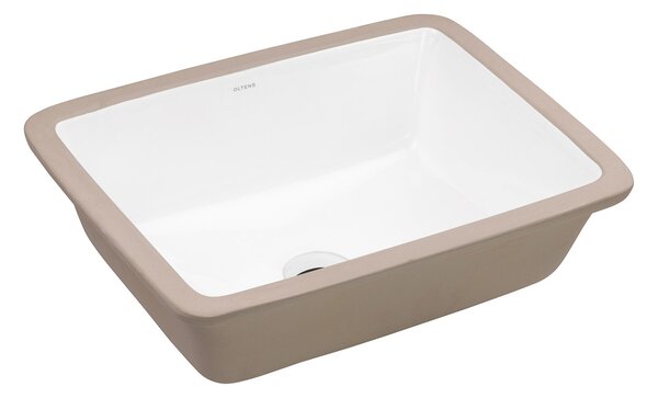 Oltens Drammen umyvadlo 48x36.5 cm obdélníkový pod pult bílá 40106000