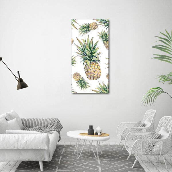 Vertikální Moderní obraz canvas na rámu Ananasy ocv-81401502