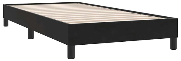 Postel Box Spring bez matrace černá 100x210 cm samet 3315815