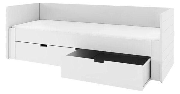 Jednolůžková postel 90 cm Anatomy (bílá) (s roštem)