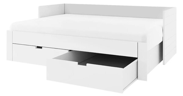 Jednolůžková postel 90 cm Anatomy (bílá) (s roštem)