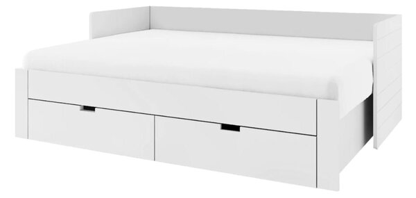 Jednolůžková postel 90 cm Anatomy (bílá) (s roštem)