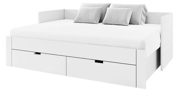Jednolůžková postel 90 cm Anatomy (bílá) (s roštem)