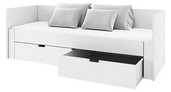 Jednolůžková postel 90 cm Anatomy (bílá) (s roštem)