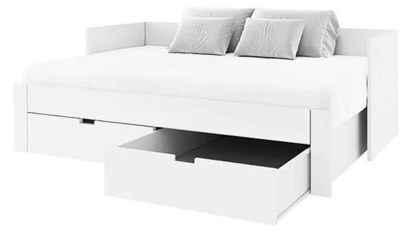 Jednolůžková postel 90 cm Anatomy (bílá) (s roštem)