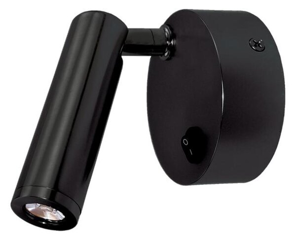 ACA Lighting LED nástěnné svítidlo INYOKA2 3W matná černá nastavitelné 50st 210lm 4000K 230V SF151AMB