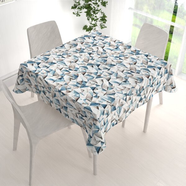 Biante Dekorační čtvercový ubrus Porto PRT-007 Modro-hnědé krystaly 40x40 cm