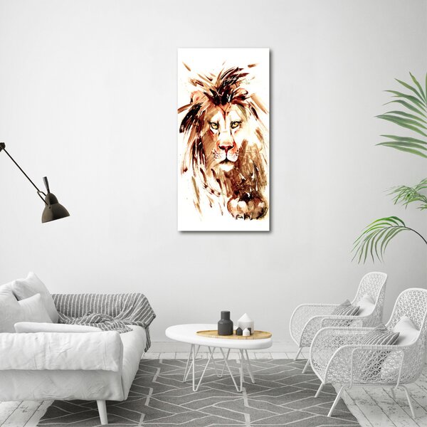 Vertikální Foto obraz canvas Lev ocv-81733237