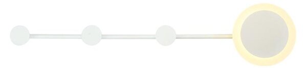 ACA Lighting nástěnné svítidlo VALENTINO LED 7W 3000K 560lm bílá kovová s věšákem 70x7x15cm ZM71LEDW70WH