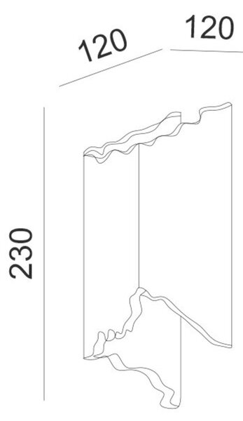 ACA Lighting sádrové nástěnné svítidlo MARI natural 1xG9 G8586W