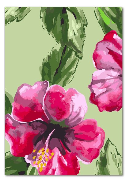 Vertikální Foto obraz skleněný svislý Havajské květiny osv-81980078