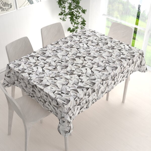 Biante Dekorační obdélníkový ubrus Porto PRT-008 Šedo-béžové krystaly 50x100 cm