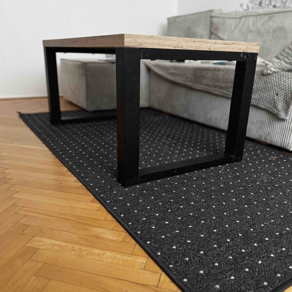 Condor Carpets, Kusový koberec Udinese antracit, 57x120, šedá, chodba / předsíň