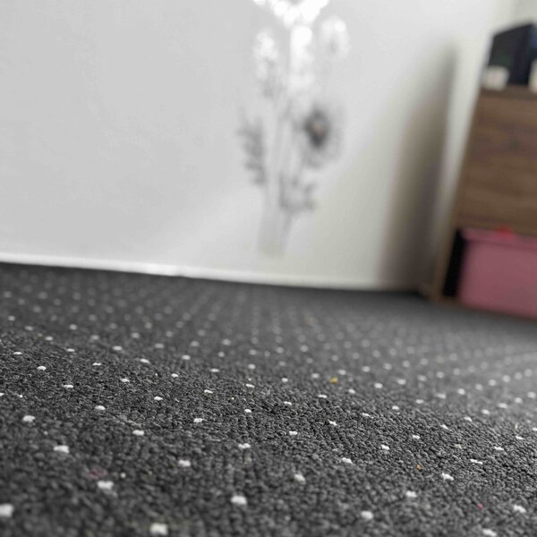 Condor Carpets, Kusový koberec Udinese antracit, 57x120, šedá, chodba / předsíň