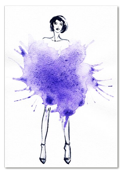 Vertikální Fotoobraz na skle Ilustrace módy osv-82230215
