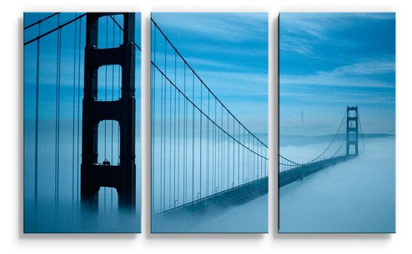 Sablio Obraz - 3-dílný Golden Gate 3 - 120x80 cm