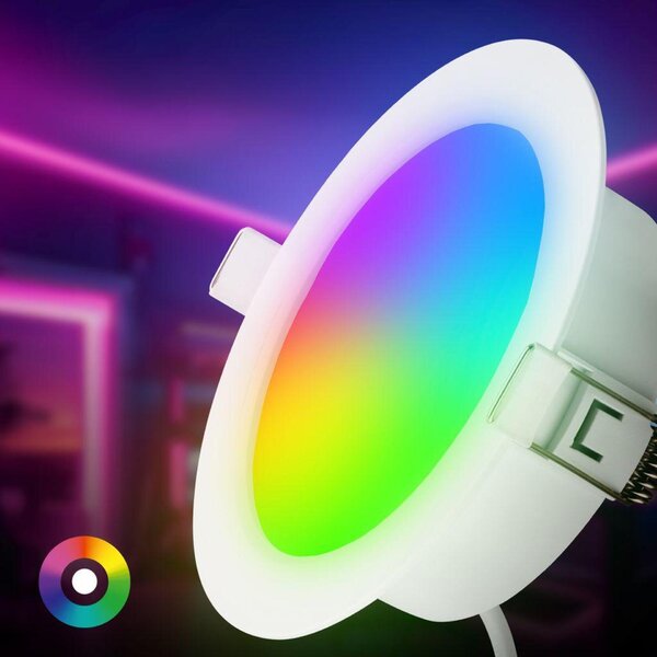 BRILONER Fungo vestavné bodové svítidlo 100mm 3ks sada - 7W, 700lm, LED, stmívatelné, IP65, bílé 3945036
