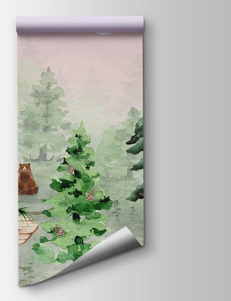 Fototapeta Skupina zvířat v lese, Dětské fototapety, Populární fototapety, u98990 - Tapeko.co.cz