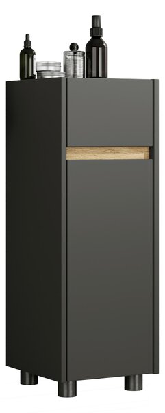 MIDI SKŘÍŇKA, antracitová, medový dub, 30/85/33 cm MID.YOU - Koupelnové série, Online Only