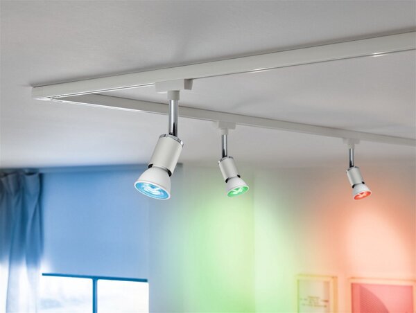 P 29147 Standard 230V Smart Home Zigbee 3.0 LED reflektor GU10 4,8W RGBW+ stmívatelné bílá mat - PAULMANN