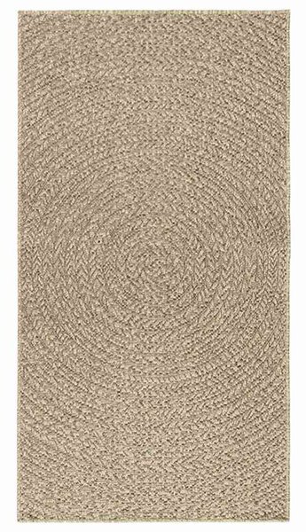 Koberec ZIZUR béžový 80x150 cm jutový vzhled interiér exteriér
