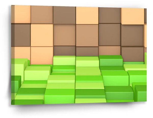 Sablio Obraz Blocks 3D - 90x60 cm